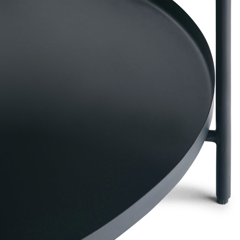 Handcrafted Monet coffee table by Simpli-Home featuring a modern design with a wooden finish and sturdy legs.
