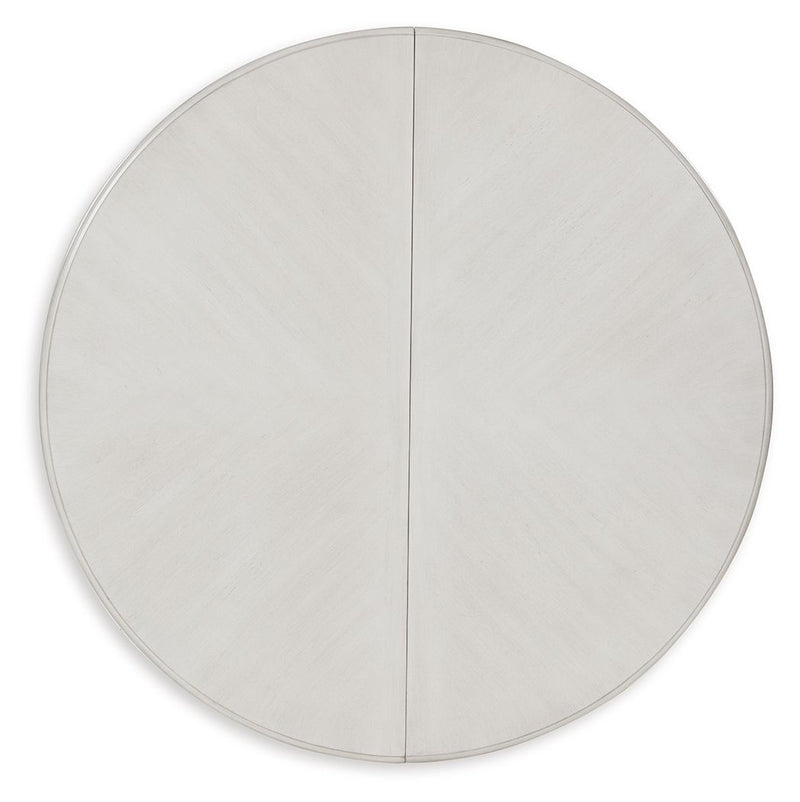 Montelaine - Oval Dining Room Extension Table - Antique White - R&R Furniture Gallery (Fountain Valley, CA)