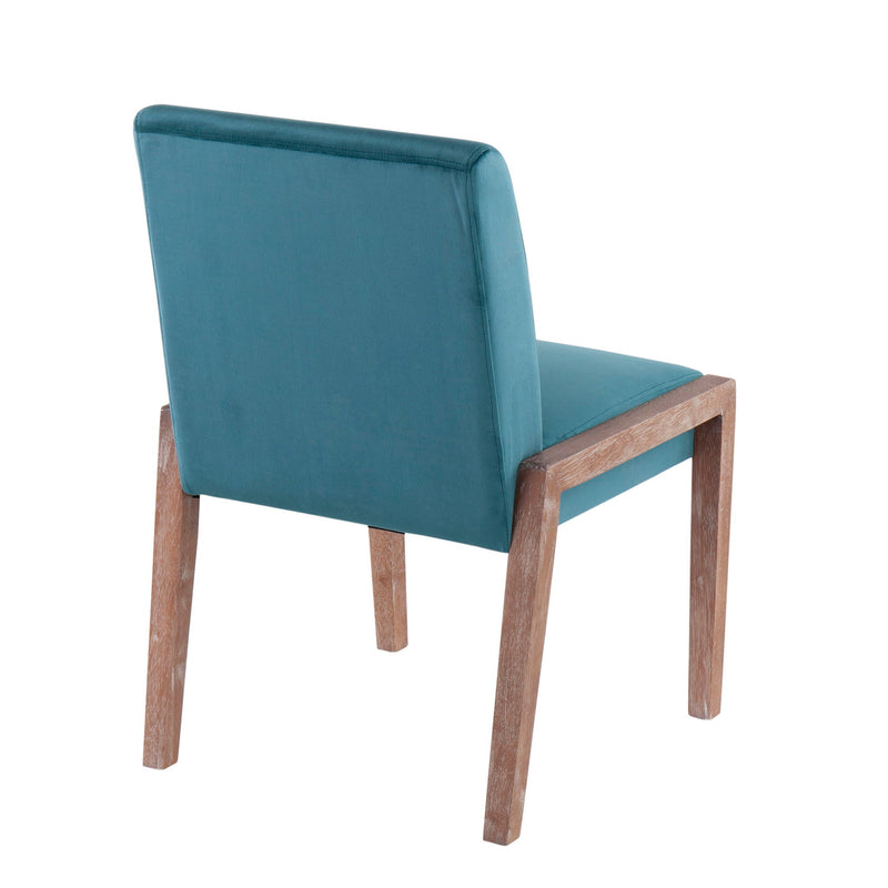 Pair of Lumi Source Carmen contemporary chairs in a modern design, set of two with sleek, stylish seating for dining or lounge areas.