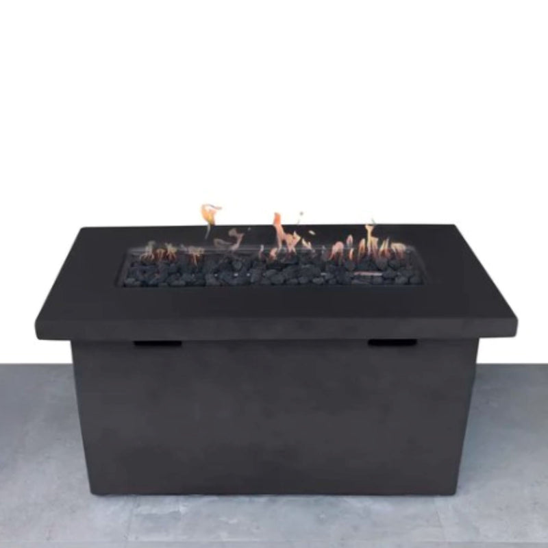 Reinforced Propane Outdoor Fire Pit Table Durable Construction - Charcoal - R&R Furniture Gallery (Fountain Valley, CA)