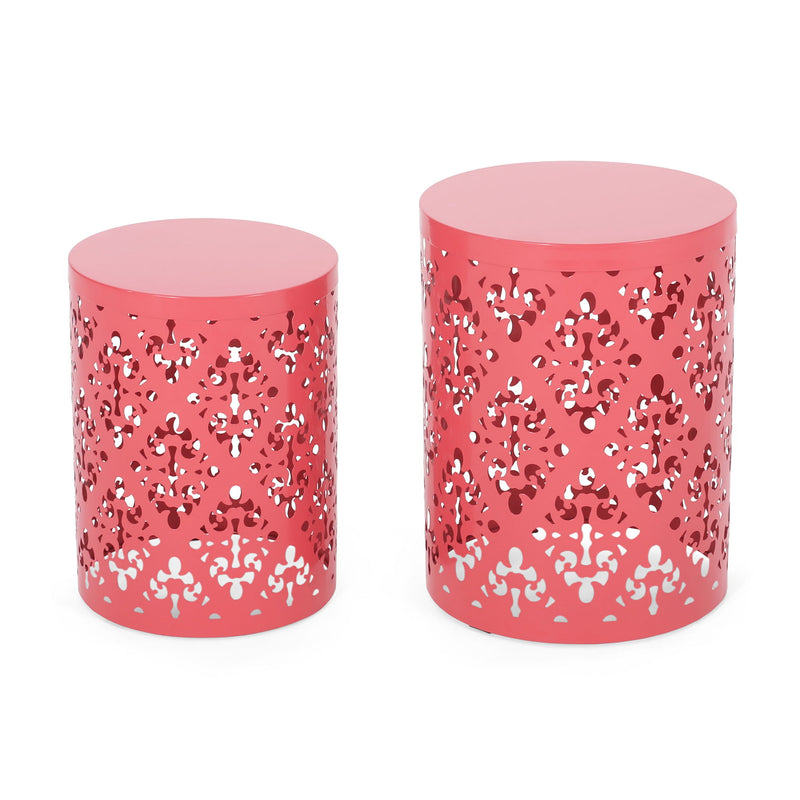 Outdoor Metal Modern Design End Table - R&R Furniture Gallery (Fountain Valley, CA)
