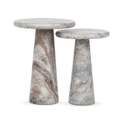 Huxley - Marble Round Accent Table - R&R Furniture Gallery (Fountain Valley, CA)