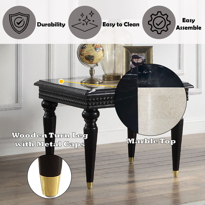 Tayden - Table With Marble Top - R&R Furniture Gallery (Fountain Valley, CA)