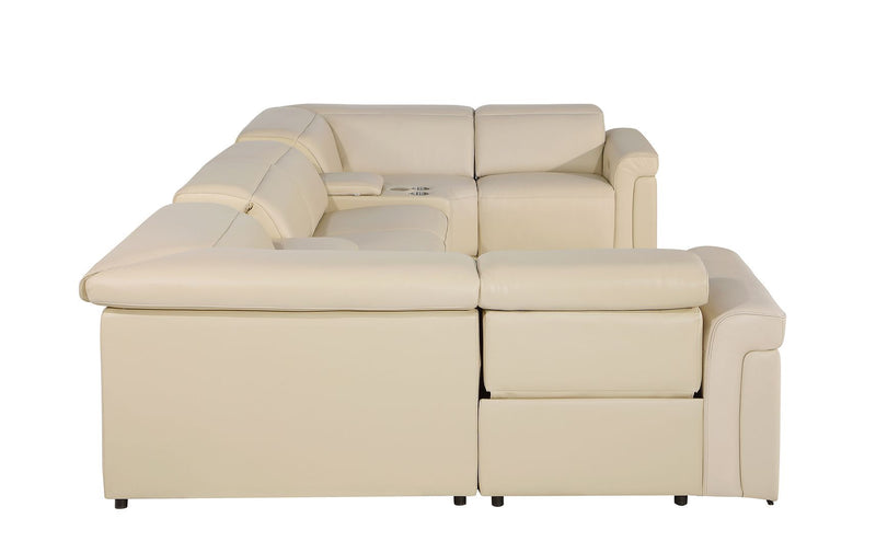 1126 - 8-Piece U-Shaped Sectional Sofa In With 4 Power Recliners & Power Headrest
