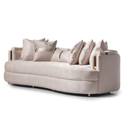 Carmela - Mansion Sofa - Almond / Gold - R&R Furniture Gallery (Fountain Valley, CA)