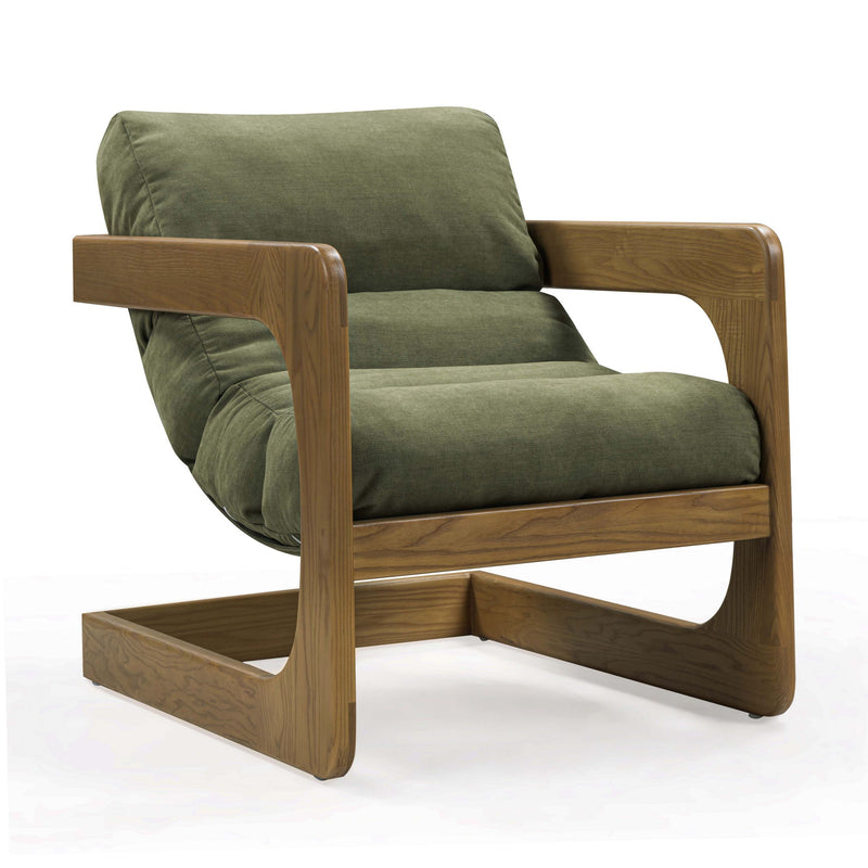 Palma - Upcycled Fabric Accent Chair - Green - R&R Furniture Gallery (Fountain Valley, CA)