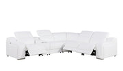 1116 - Power Reclining Italian Leather Sectional - R&R Furniture Gallery (Fountain Valley, CA)