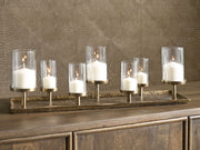 Wallmond - Candle Holder - Antique Brass Finish - R&R Furniture Gallery (Fountain Valley, CA)