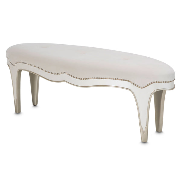 London Place - Bed Bench - Creamy Pearl