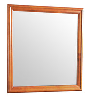 Traditional wall mirror from Glory Furniture with a sleek frame, ideal for any space, reflecting light and enhancing room decor.