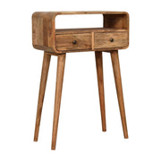 Curved Chestnut Console Table - R&R Furniture Gallery (Fountain Valley, CA)