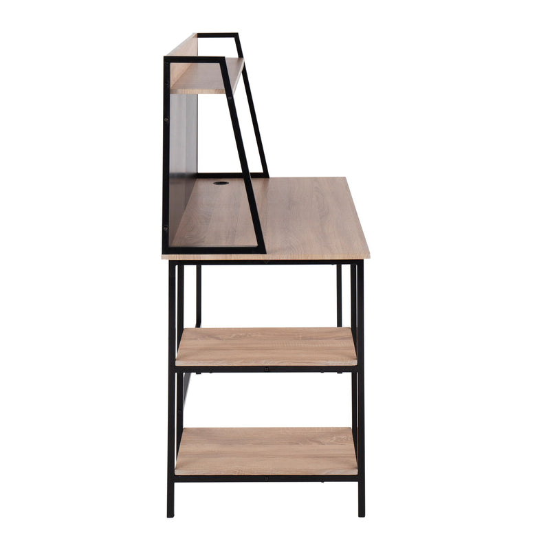 Lumi Source Geo Lift Top Desk with contemporary design, featuring a spacious surface and sleek modern style.
