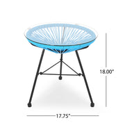 Nusa - Modern Rattan Side Table With Tempered Glass Top - R&R Furniture Gallery (Fountain Valley, CA)