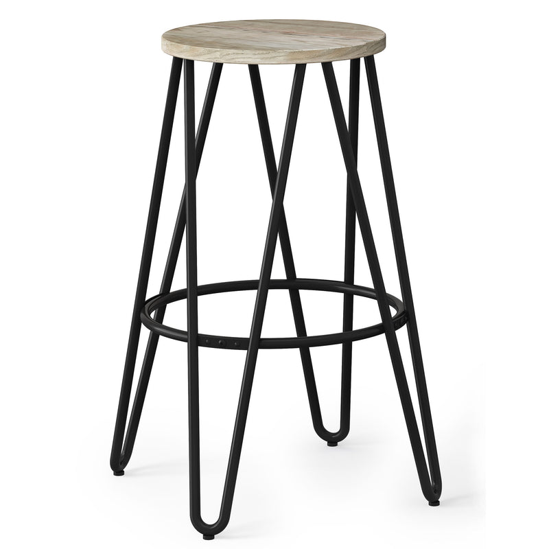 Simeon - Multifunctional Metal Stool With Wood Seat - R&R Furniture Gallery (Fountain Valley, CA)