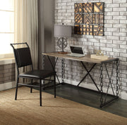 Jodie - Console Table (Same 92248) - Rustic Oak & Antique Black - R&R Furniture Gallery (Fountain Valley, CA)