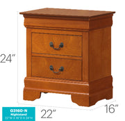 Louis Phillipe - Nightstand - Wood - R&R Furniture Gallery (Fountain Valley, CA)