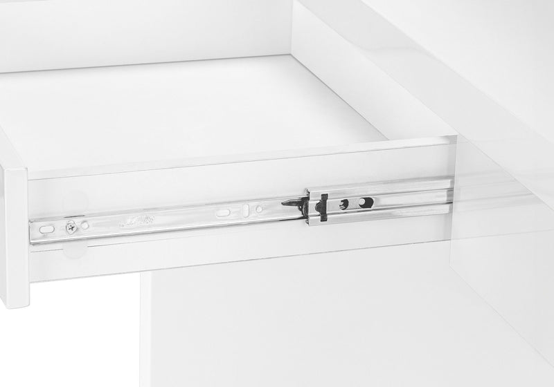 Computer Desk For Home Office, Storage Drawers, Contemporary & Modern - White - R&R Furniture Gallery (Fountain Valley, CA)