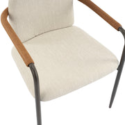 Modern Dining Chair Set With Durable Iron Frame And Comfortable Fabric Upholstery - R&R Furniture Gallery (Fountain Valley, CA)