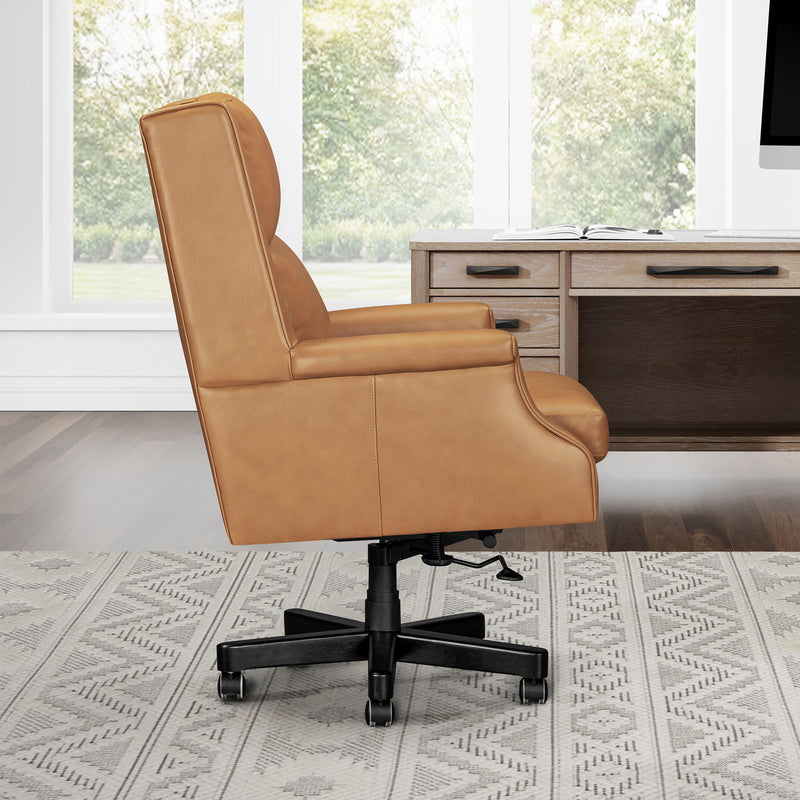 Dc132 - Leather Desk Chair - R&R Furniture Gallery (Fountain Valley, CA)