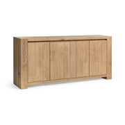 Classic Home Bristol 4-door buffet cabinet with sleek wood finish and ample storage space.