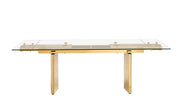 Nassim - Glam Glass Extendable Dining Table — view 3