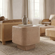 Bruno - Modern Mango Wood Square End Table — view 3