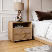 Sergio - Modern Natural Oak 4-Piece Bedroom Set — view 3