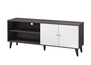 Amidon - TV Stand, With 2 Storage Shelves And 1 Cabinet - R&R Furniture Gallery (Fountain Valley, CA)