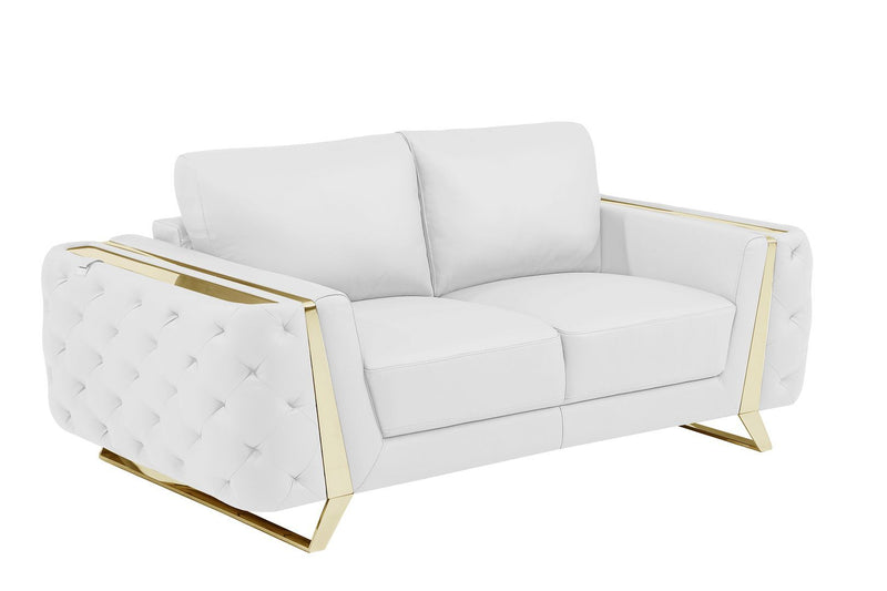 1050 - 3-Piece Sofa Set - White