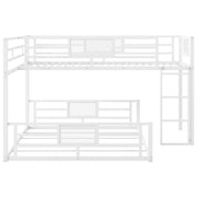 Dreamland L-shaped bunk bed with safety railings and sturdy wooden frame, ideal for space-saving bedroom furniture.
