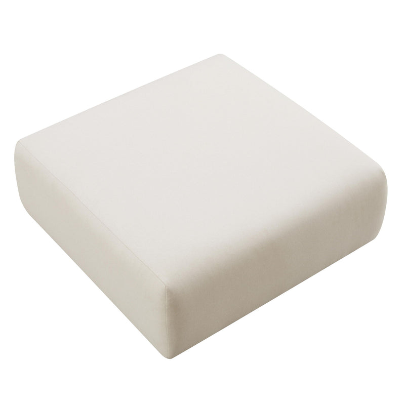 Hangover - Linen Ottoman - Cream - R&R Furniture Gallery (Fountain Valley, CA)