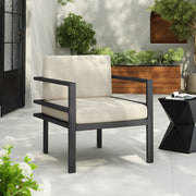 Modern Outdoor Lounge Chair With Aluminum Frame And Weather Resistant Cushions - R&R Furniture Gallery (Fountain Valley, CA)