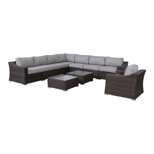 Outdoor Wicker Conversation Set With Cushions, All Weather - R&R Furniture Gallery (Fountain Valley, CA)