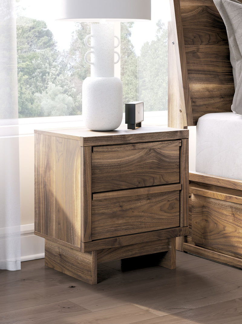 Chirason - Two Drawer Night Stand - Brown - R&R Furniture Gallery (Fountain Valley, CA)