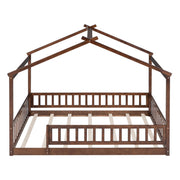 Bed House Bed Frame With Fence - R&R Furniture Gallery (Fountain Valley, CA)
