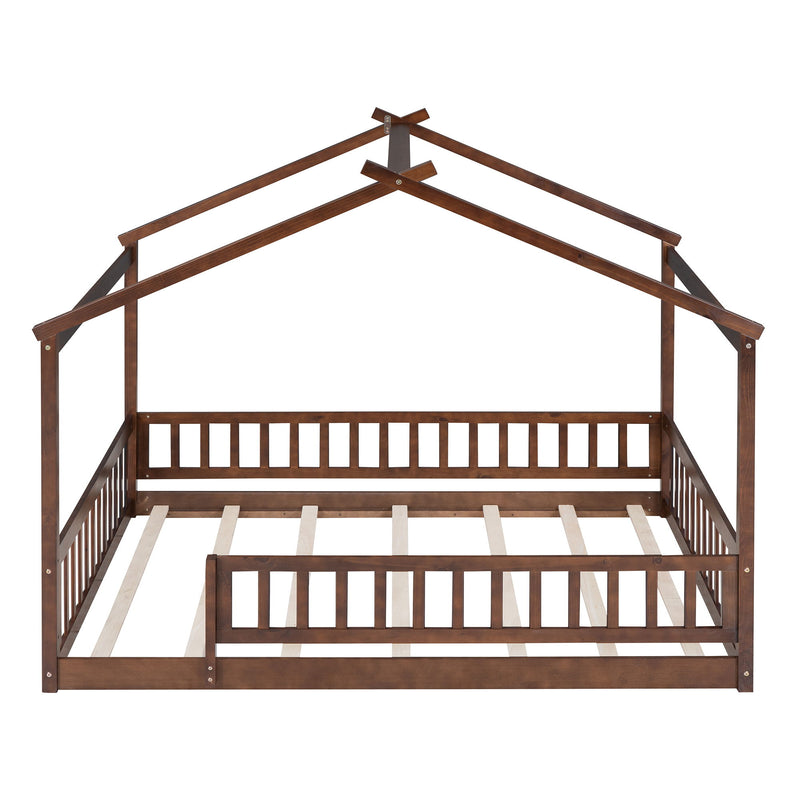 Bed House Bed Frame With Fence - R&R Furniture Gallery (Fountain Valley, CA)