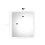 Perse - Mirror - White - R&R Furniture Gallery (Fountain Valley, CA)