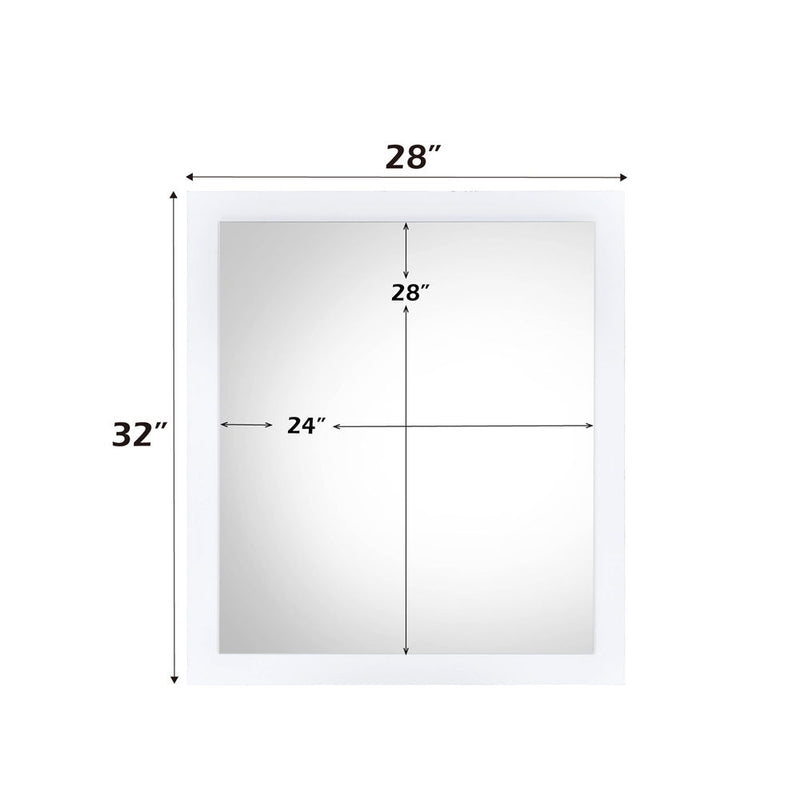 Perse - Mirror - White - R&R Furniture Gallery (Fountain Valley, CA)