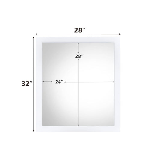 Perse - Mirror - White - R&R Furniture Gallery (Fountain Valley, CA)