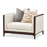 Belmont Place - Matching Chair - Cream / Espresso - R&R Furniture Gallery (Fountain Valley, CA)
