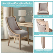 Upholstered Dining Chair With Nailhead Trim - R&R Furniture Gallery (Fountain Valley, CA)