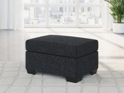 Jasmine Peaks - Ottoman - Coal - R&R Furniture Gallery (Fountain Valley, CA)