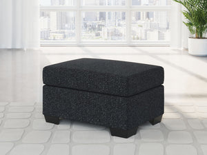 Jasmine Peaks - Ottoman - Coal - R&R Furniture Gallery (Fountain Valley, CA)