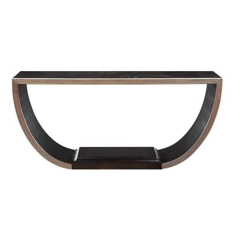 Maceo - Console Table - Black & Gold - R&R Furniture Gallery (Fountain Valley, CA)