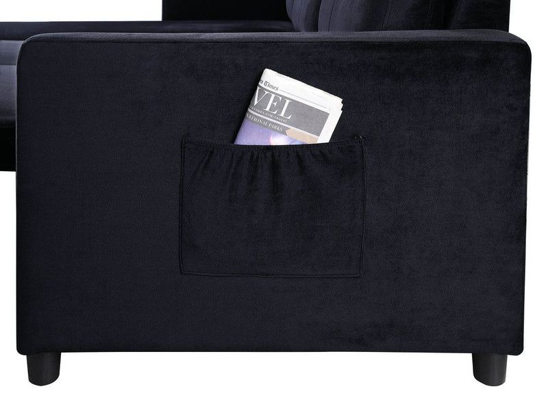 Ivy - Reversible Sleeper Sectional Sofa With Storage Chaise And Side Pocket - R&R Furniture Gallery (Fountain Valley, CA)
