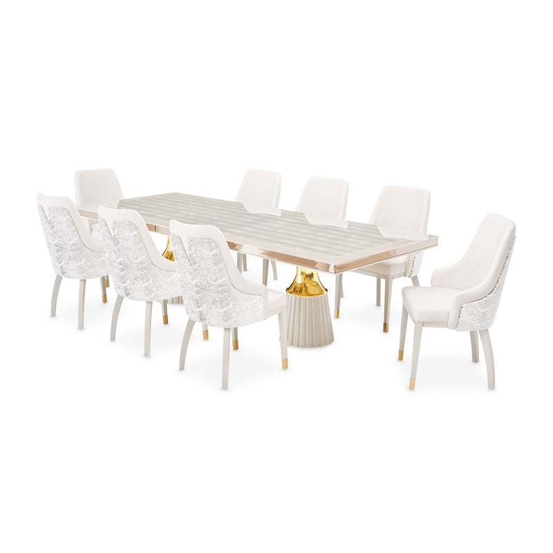 Carmela - Double Pedestal Dining Table - R&R Furniture Gallery (Fountain Valley, CA)