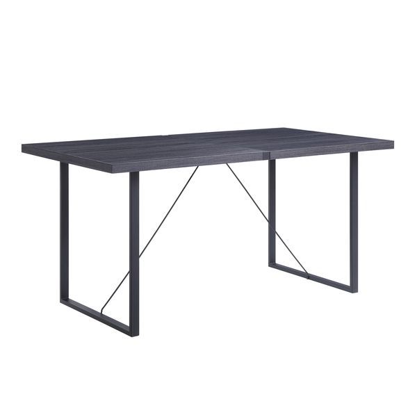 Nakula - Dining Table - Gray Oak & Black - R&R Furniture Gallery (Fountain Valley, CA)
