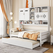 Daybed With All-In-One Cabinet And Shelf - R&R Furniture Gallery (Fountain Valley, CA)