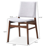 Gusto - Dining Chair (Set of 2) - Brown / Light Gray - R&R Furniture Gallery (Fountain Valley, CA)
