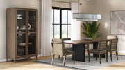 Display Cabinet - Latte / Peppercorn - R&R Furniture Gallery (Fountain Valley, CA)
